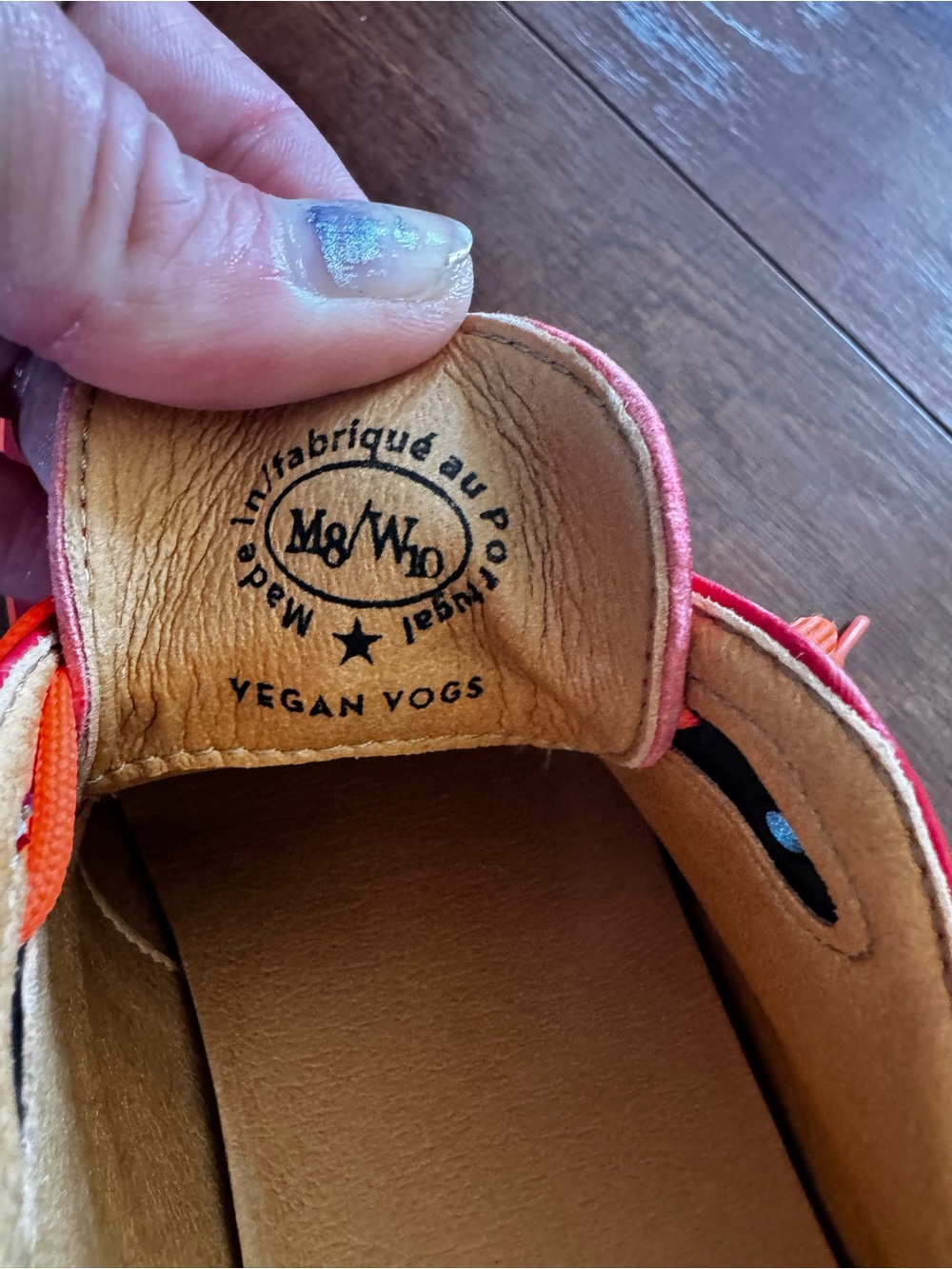John Fluevog Red Vegan Lace-Up Platform Shoe - Statement Sneaker - Picture 5 of 9